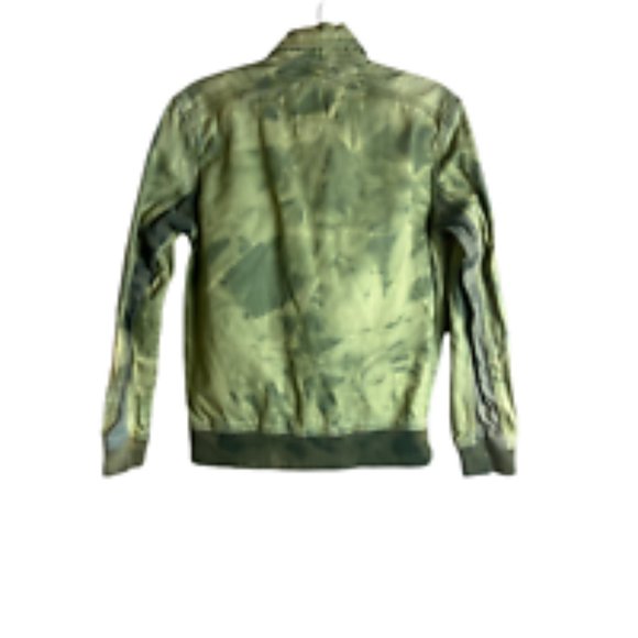 Anthropologie Koto Green Tie Dye Utility Jacket Denim Jacket  XS EUC - Picture 2 of 7